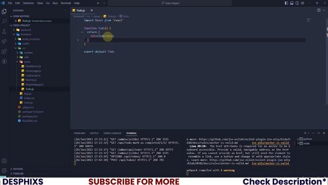 React Todo List - Setup React Project and Development Workspace - Ep 6 смотреть онлайн
