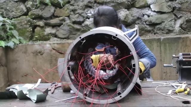 Ремонт отработанного генератора мощностью 20 кВт, выработка энергии возбуждения в норме