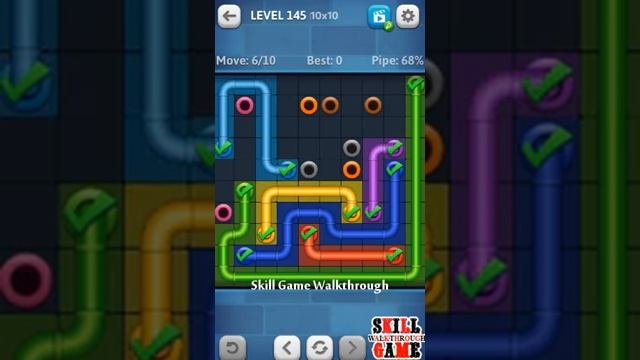 Line Puzzle: Pipe Art - Regular 2 Pack Level 141 - 150 - Walkthrough смотреть онлайн