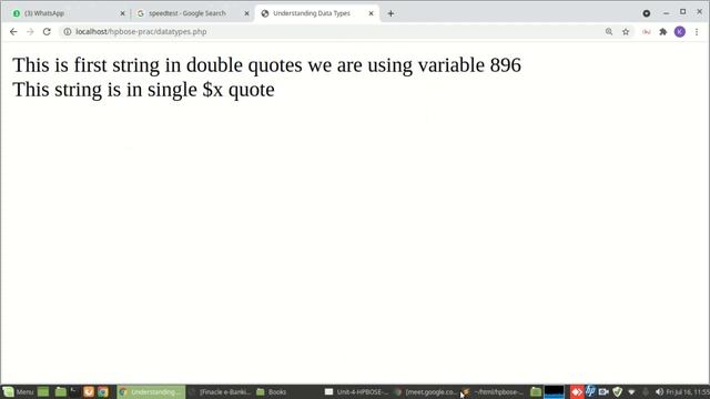 XII Unit 4 Datatypes in PHP string and number смотреть онлайн