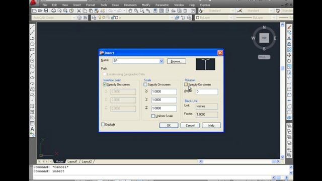 AutoCAD Tutorial - Insert Command смотреть онлайн