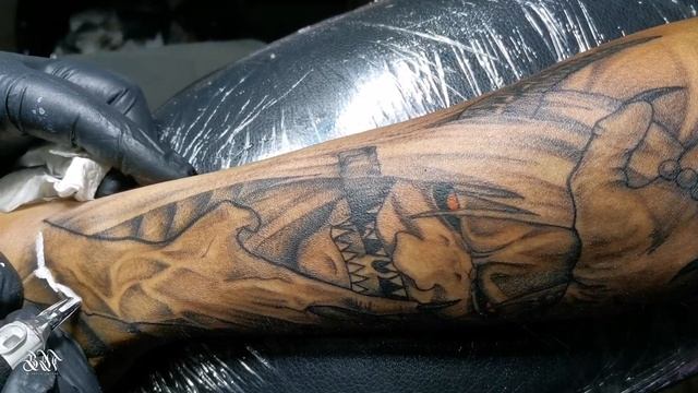 shiki fujin anime tattoo timelapse | bdworkz смотреть онлайн
