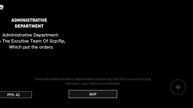 SCP:RP, Administrative Department Main Guide. & English.