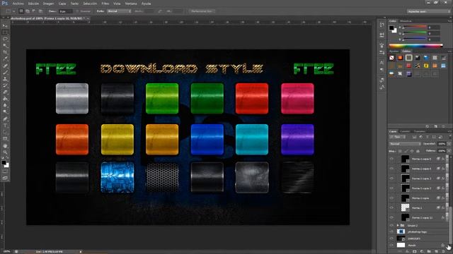 Como DESCARGAR ESTILOS para tu photoshop | GFX PACK смотреть онлайн