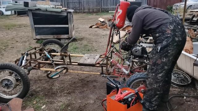 Багги из хлама своими руками,первый выезд смотреть онлайн