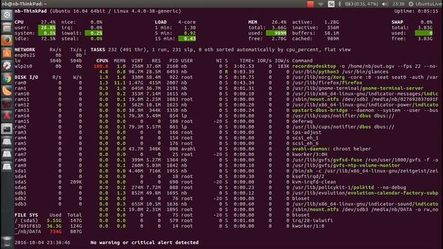 Install Glances on Ubuntu 16.04 (monitoring tool) смотреть онлайн