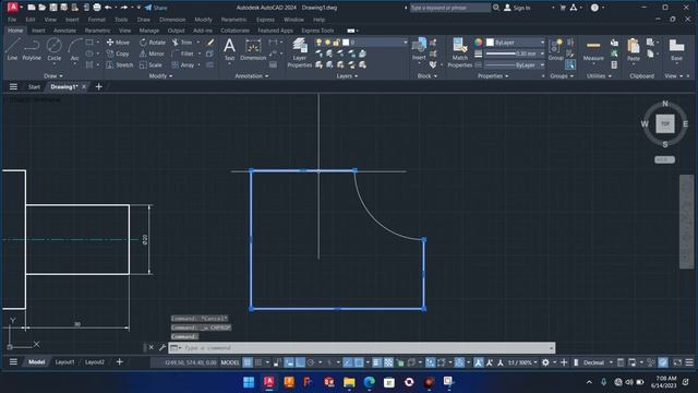 Ex 2 || autocad 2D || chapter 1 смотреть онлайн