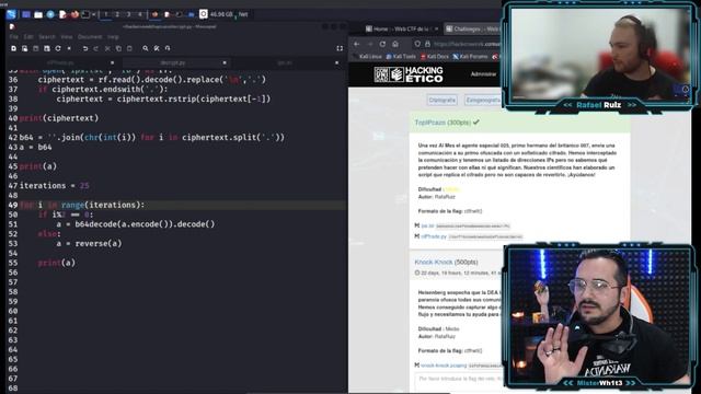 Resolviendo en DIRECTO el CTF CHALLENGES de la HackersWeek9 con Rafael Ruiz Villén смотреть онлайн