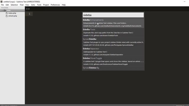 Sublime Text 3 Plugin Sidebar Enhancement [9/11] смотреть онлайн