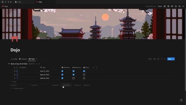 How to create a Notion Habit Tracker using Notion buttons! смотреть онлайн