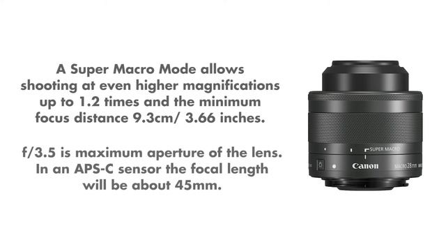 Canon EF-M 28mm f/3.5 Macro IS STM - Quick Overview смотреть онлайн