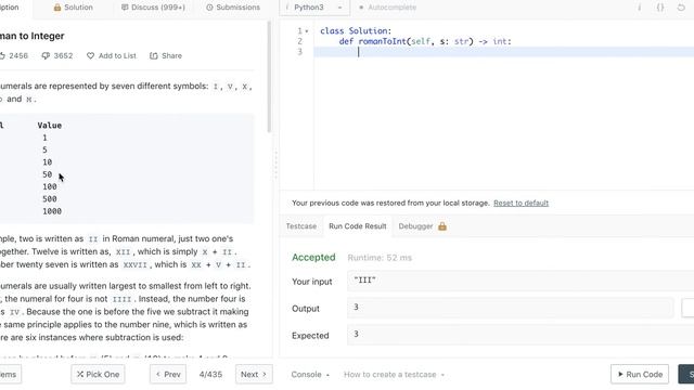 Leetcode - Python - #13 Roman to Integer смотреть онлайн
