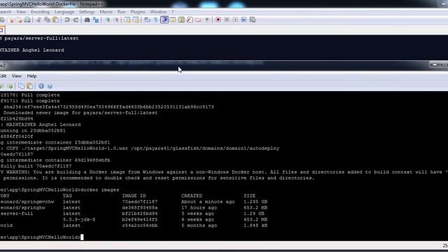 Run Spring MVC application + Payara Full Server in a Docker container смотреть онлайн