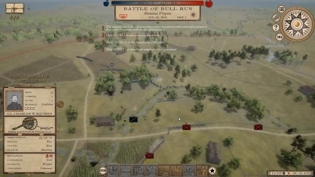 Grand Tactician The Civil War: BATTLE OF BULL RUN / MANASSAS Historical Battle смотреть онлайн