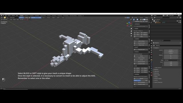 CHAKANA (Video Manual for Blender) "Metaballs Hardsurface Modelling System" смотреть онлайн