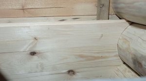 Как подогнать доску к бревну простой способ#своими руками#деревообработка