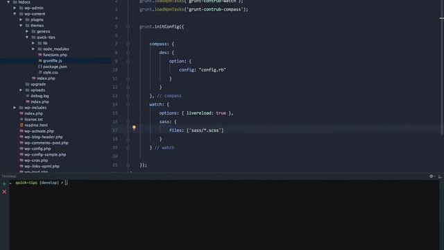 Genesis Quick Tips - Node.js, Compass, Grunt, Susy, and Breakpoint смотреть онлайн