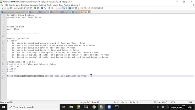 Session 2: Python 3: bool type, None type, Boolean operators, if-elif-else structure смотреть онлайн