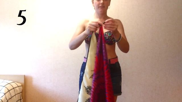 КАК НОСИТЬ ПЛАТОК ЛЕТОМ // ПЛАТОК-ТОП // 8 СПОСОБОВ