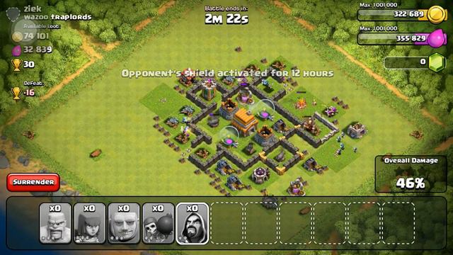 Clash of clan - How to get loads of loot with low troops смотреть онлайн