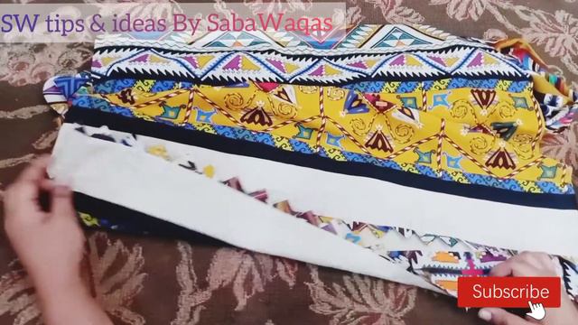 Lelan kurti and Trouser Designing With fabric By SabaWaqas смотреть онлайн