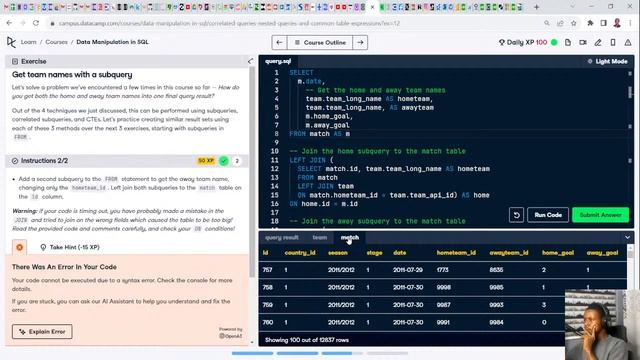 Learning SQL | Beginners to Advance | 20 Day Streak смотреть онлайн
