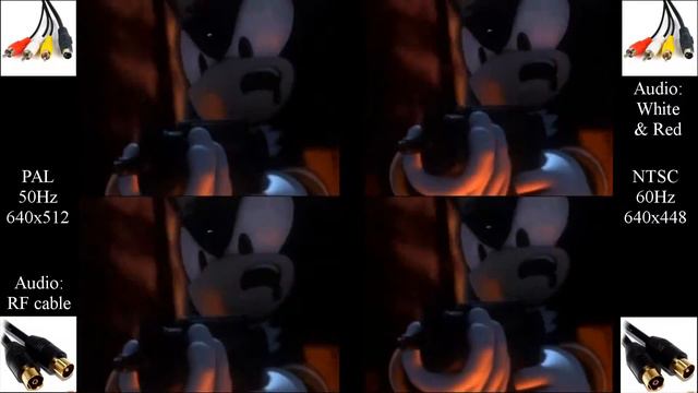 Shadow The Hedgehog (PS2) - PAL NTSC & RF S-Video Comparison