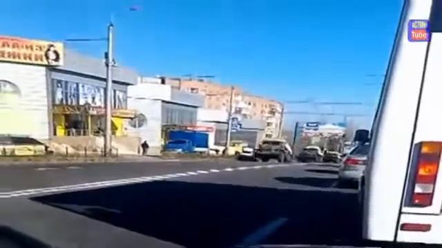 Колонна Градов прибыла в Макеевку и Донецк 31.10.2014 смотреть онлайн