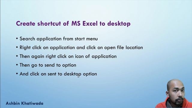 Create shortcut of MS Excel to desktop || PSC IT Skill || Computer Fundamental смотреть онлайн