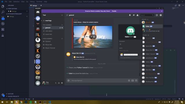 Discord.Py 2019 - How to write a Discord Bot in Python смотреть онлайн
