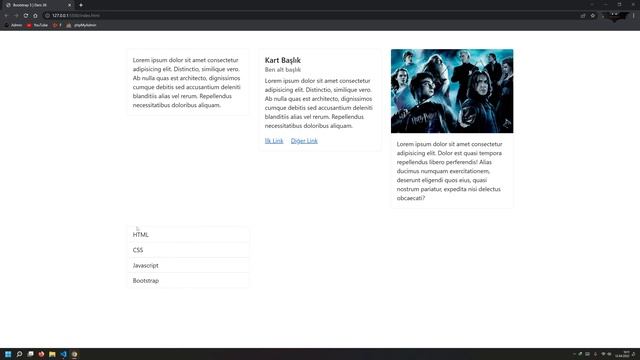 Ders 36 Bootstrap 5 Kartlar смотреть онлайн