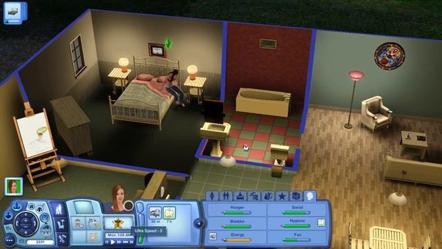 Axelle plays Sims 3 ep 2 "FIrst day living! смотреть онлайн