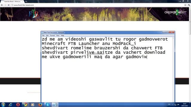 Minecraft: როგორ გადმოვწეროთ Minecraft FTB ModPack ? смотреть онлайн