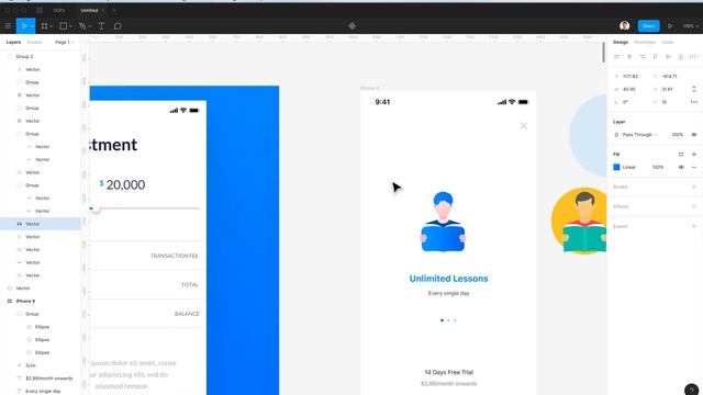 iOS Design Language App in Figma UI Design Step by Step смотреть онлайн