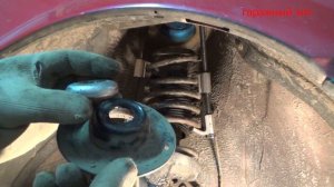 ЗАМЕНА ВКЛАДЫША АМОРТИЗАТОРА БЕЗ СНЯТИЯ СТОЙКИ ПАССАТ Б3, PASSAT B3