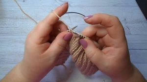 "Эльф" / шапочка спицами. 4 размера - 0-3, 3-6, 6-9, 9-12 месяцев