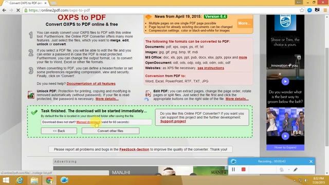 how to convert xps to pdf смотреть онлайн