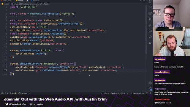 Jammin' Out with the Web Audio API (with Austin Crim) | Some Antics смотреть онлайн