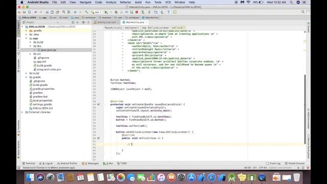 Android Studio : XML to JSON Conversion смотреть онлайн