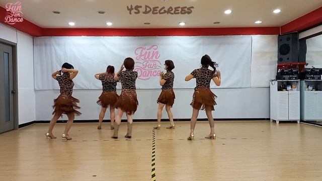 45 Degrees Line Dance/High Beginner/LineDance/라인댄스/FunFunDance смотреть онлайн