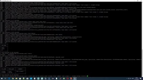 Hive tutorial - create table, create table like, stored as textfile, stored as parquet