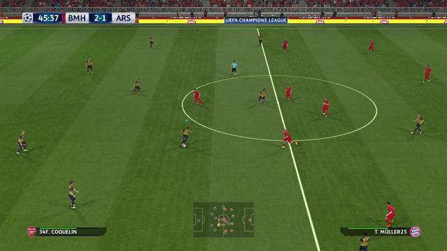 PES 2016 gameplay - Bayern Munich v Arsenal (1080p) смотреть онлайн