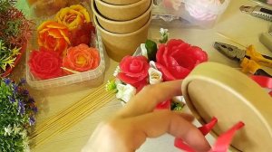 Как сделать мыльный букет ? Собираю маленькие букеты из мыла ? Мастер-классы по мыловарению