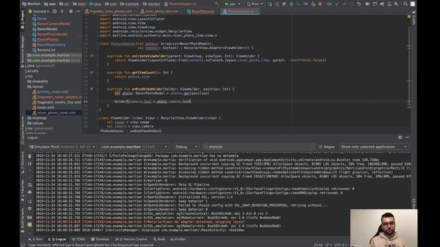 Live Coding: Building an Android app using NASA API (Part 4) смотреть онлайн