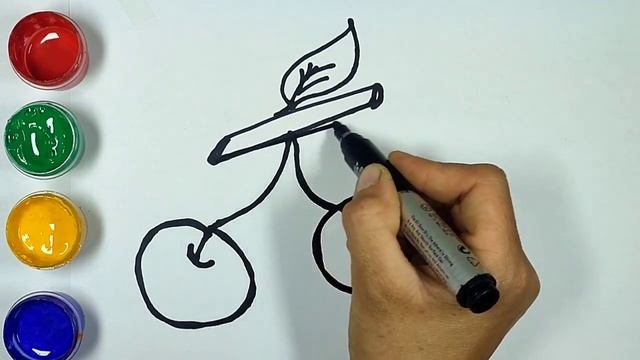 Рисование вишня для детей смотреть онлайн