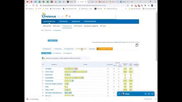 Как узнать за что выставлена оценка в ДневникРУ? смотреть онлайн