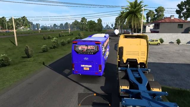 GAME ETS2: CHẠY HYUNDAI UNIVERSE 2007 CỦA NHÀ XE HÙNG ĐỨC