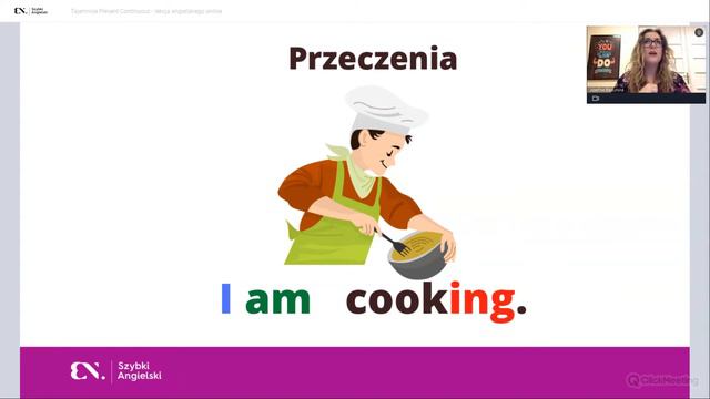 Tajemnice Present Continuous - lekcja angielskiego online - nagranie webinaru смотреть онлайн