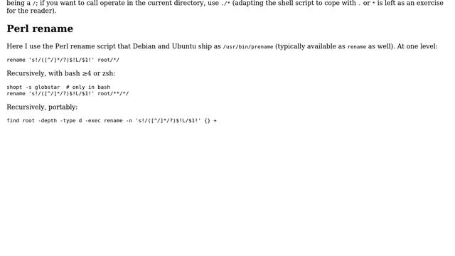 Unix & Linux: Lowercasing all directories under a directory (4 Solutions!!) смотреть онлайн
