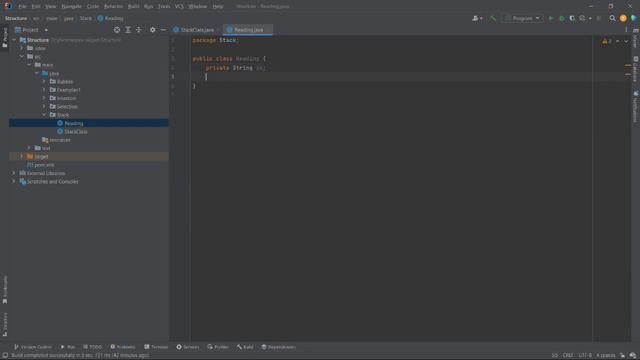 СТЕК-реализация в Java смотреть онлайн